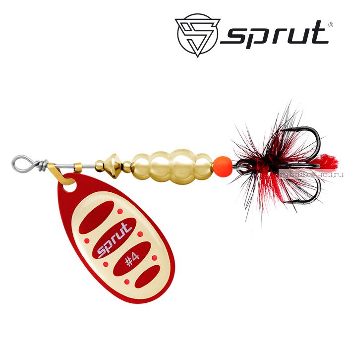 Блесна Вращающаяся "Sprut" Alba Ball System Spinner #4 (12,5g/RG)
