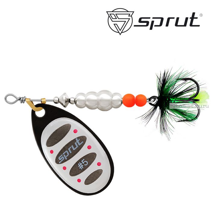 Блесна Вращающаяся "Sprut" Alba Ball System Spinner #5 (19g/BKS1)