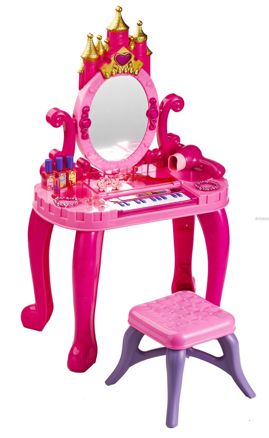 Детское трюмо туалетный столик со стульчиком и пианино