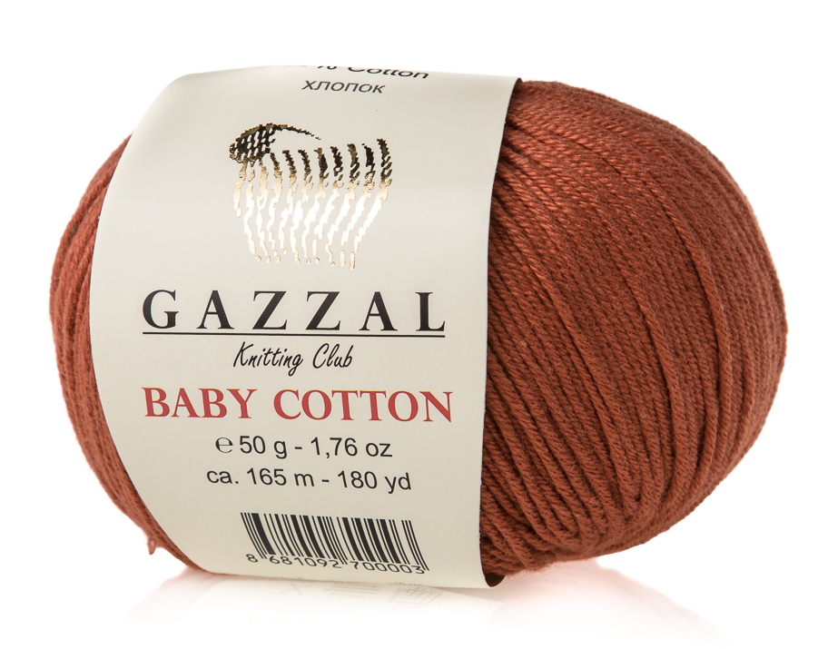 Baby cotton (Gazzal) 3453-терракот