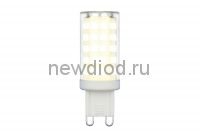 Лампа светодиодная LED-JCD-9W/4000K/G9/CL GLZ09TR прозрачная 4000К ТМ Uniel