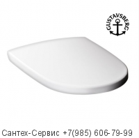 9M16S101 Сидение с крышкой для унитазов Gustavsberg Artic и Hygienic Flush с микролифтом