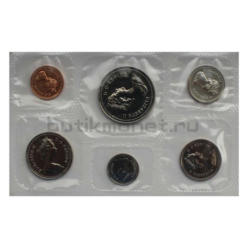 Официальный годовой набор монет 1979 Канада  (6 монет в запайке)