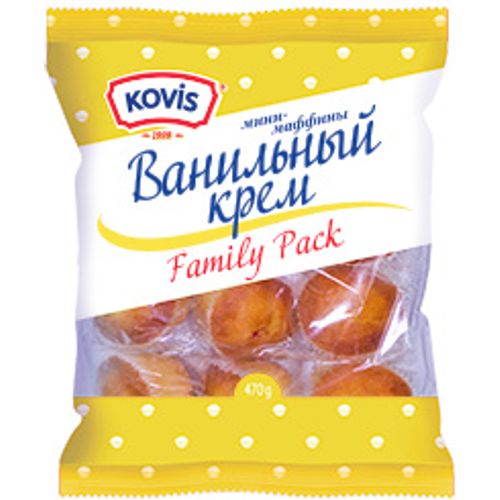 Мини-маффины Kovis с ванильн.кремом 470г