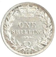 1 шиллинг 1886 Великобритания UNC
