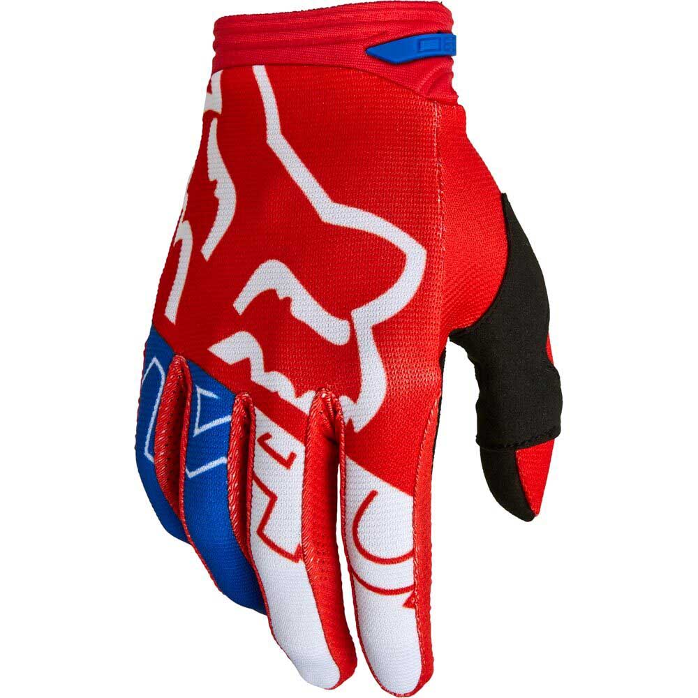 Fox 180 Skew White/Red/Blue (2022) перчатки для мотокросса