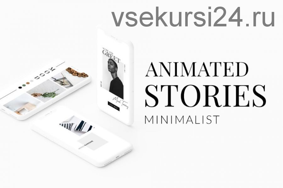 [CreativeMarket] Анимированные Instagram минималистская история/Animated Minimalist Story (Eviory)