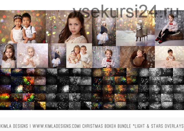 [Kimladesigns.com] Фотоналожения New Christmas Bokeh Photo Overlays