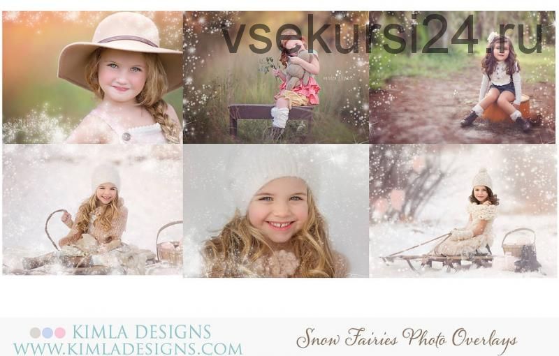 [Kimladesigns.com] Фотоналожения Snow Fairies Photo Overlays