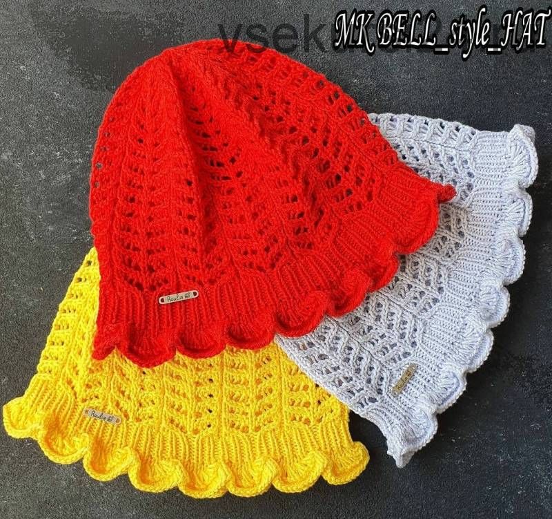 Панама из хлопка «Bell style hat» (raulia_knit)