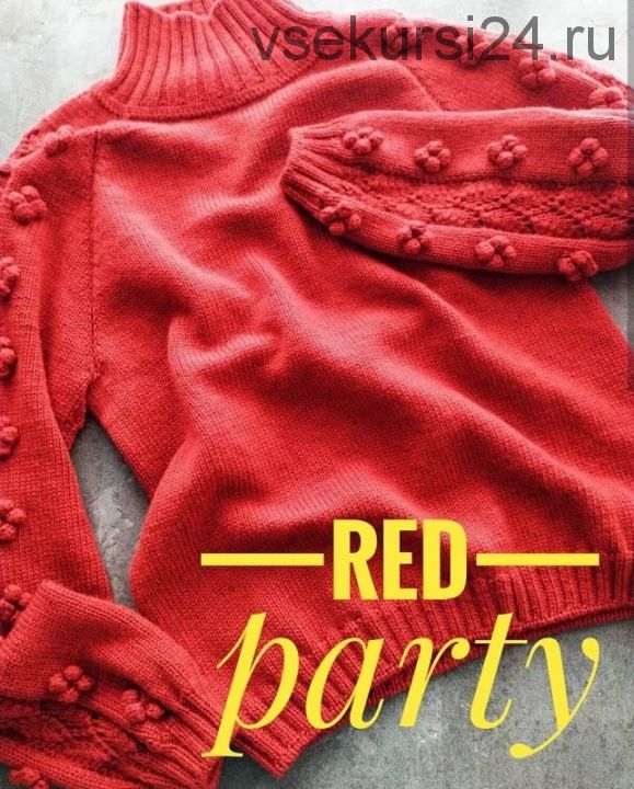[Вязание] Свитер 'Red party'(pank_ova.knitting)