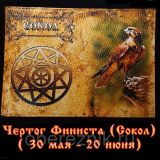 Обложка для паспорта из натуральной кожи. "Чертог Финиста ( Сокол) " ( 30 мая - 20 июня).