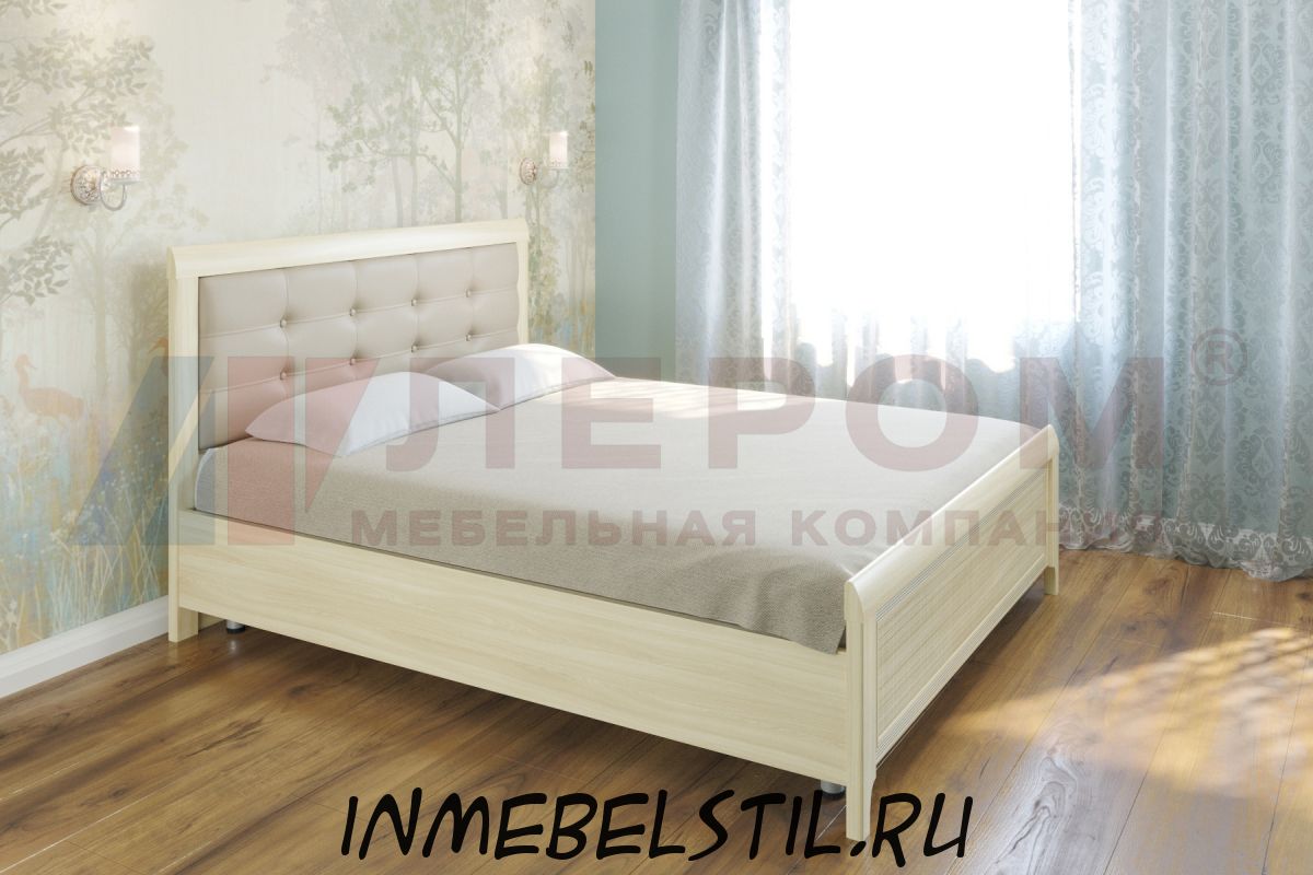 Кровать Карина с мягким изголовьем (модификация 4)