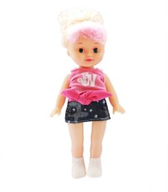 Кукла "Милашка" в джинсовой юбке, 30 см (арт. ДК-5004)