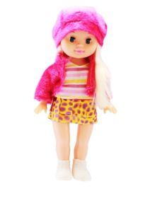 Кукла "Милашка" в розовой шапочке с аксессуарами-1, 26 см (арт. ДК-5009)