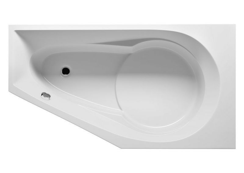 Асимметричная акриловая ванна Riho Yukon 160x90 L без гидромассажа BA3500500000000