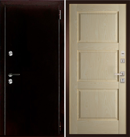Входная дверь Уран OVI-3 (с термо-разрывом) «Maple Grey»