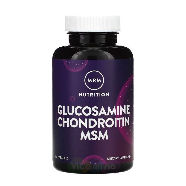 MRM Glucosamine Chondroitin MSM Глюкозамин, Хондроитин, МСМ, 90 капсул