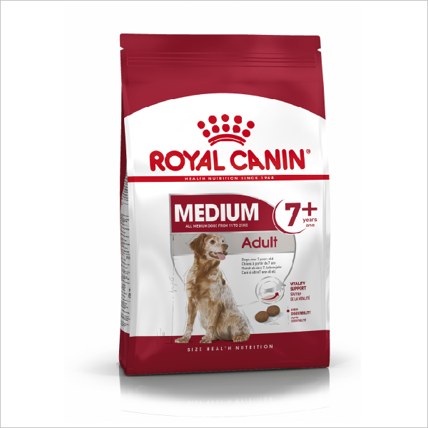 Сухой корм для собак средних пород Royal Canin Medium Adult 7+ старше 7 лет