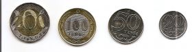 Набор монет  (регулярный выпуск) Казахстан 2021UNC