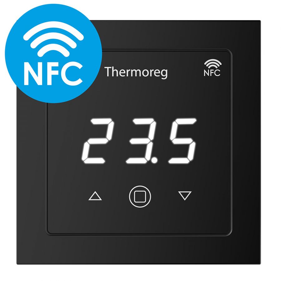 Терморегулятор для теплого пола Thermo Thermoreg TI-700 NFC Black 16 А/3600 Вт