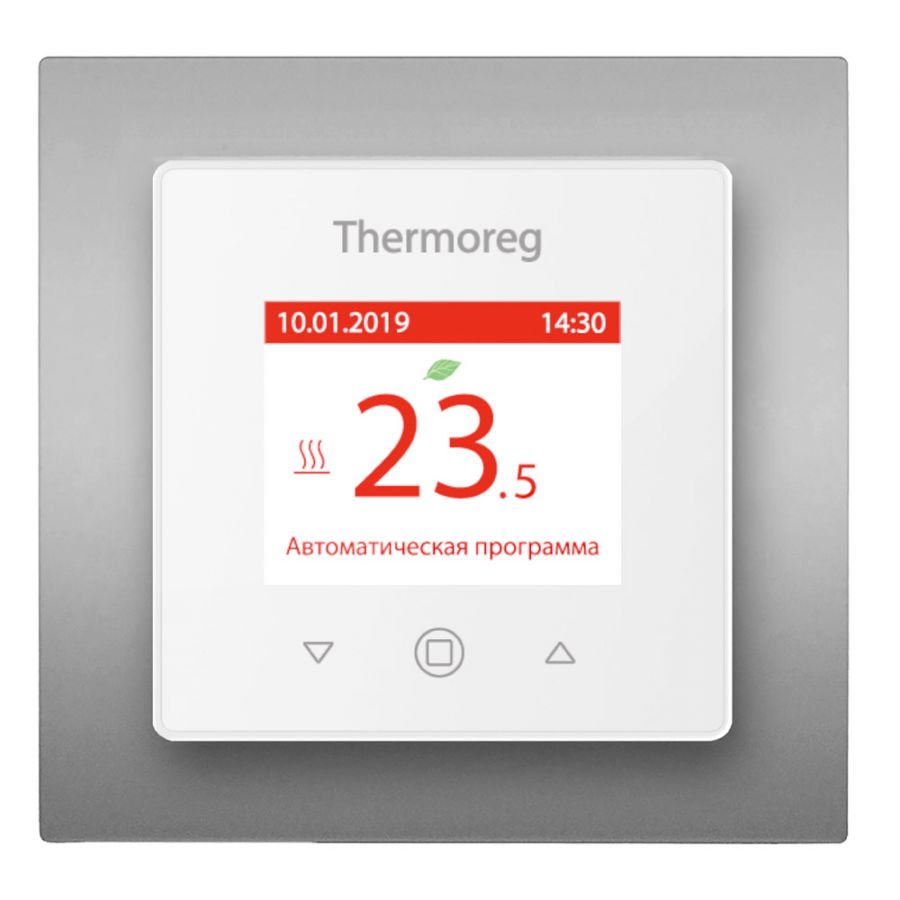 Сенсорный терморегулятор для теплого пола Thermo Thermoreg TI-970 Silver 16 А/3600 Вт