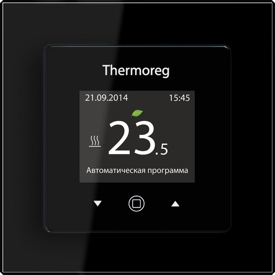 Сенсорный терморегулятор для теплого пола Thermo Thermoreg TI-970 Black 16 А/3600 Вт