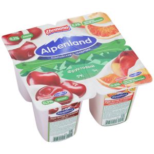 Продукт йогуртный ALPENLAND 95гр 0,3% Вишня/нектарин/дикий апельсин