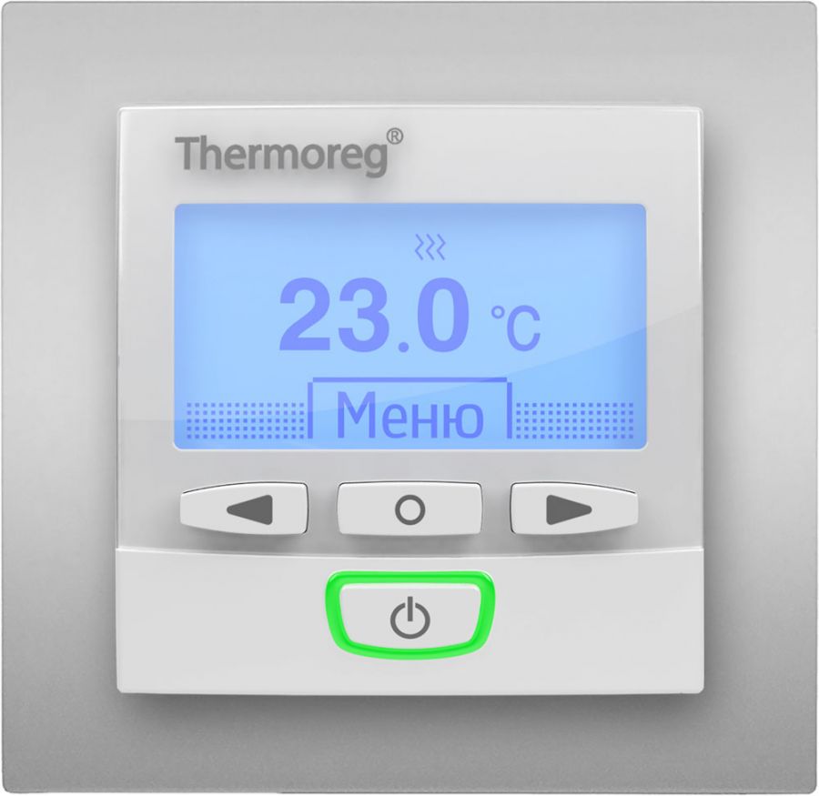 Электронный терморегулятор для теплого пола Thermo Thermoreg TI-950 Color SE Silver 16 А/3600 Вт