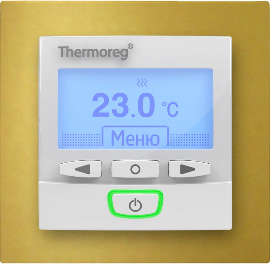 Электронный терморегулятор для теплого пола Thermo Thermoreg TI-950 Color SE Gold 16 А/3600 Вт