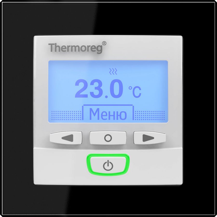 Электронный терморегулятор для теплого пола Thermo Thermoreg TI-950 Color SE Black 16 А/3600 Вт