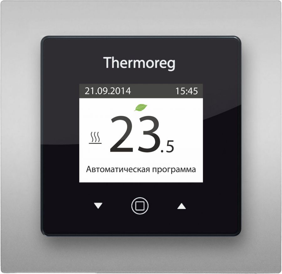 Сенсорный терморегулятор для теплого пола Thermo Thermoreg TI-970 Color SE Silver 16 А/3600 Вт
