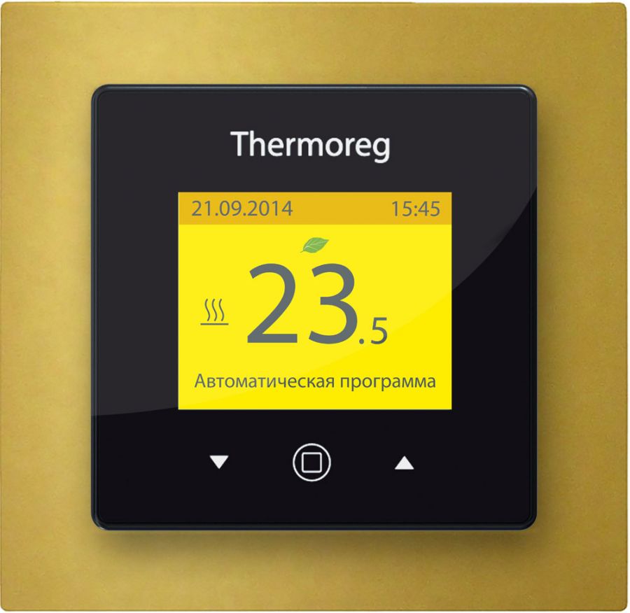 Сенсорный терморегулятор для теплого пола Thermo Thermoreg TI-970 Color SE Gold А/3600 Вт