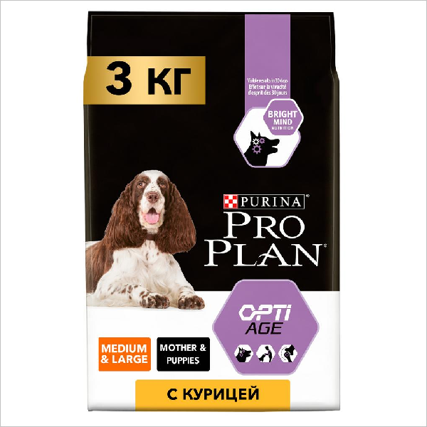 Сухой корм для собак пожилых средних и крупных пород Pro Plan Medium Large Adult 7+ с курицей