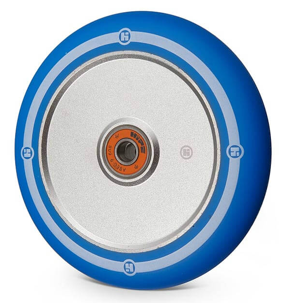 Колесо Hipe Flat Solid logo 120мм серебристый/синий