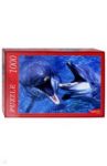 Puzzle-1000 "Дельфины в лазурной воде" (КБ1000-6922)