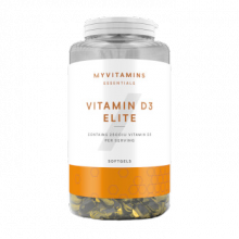 Витамин D3 Elite (180 капсул) 2500 ME. Myprotein (Великобритания)