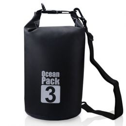 Водонепроницаемая сумка Ocean Pack, 3 л, цвет Чёрный