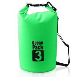 Водонепроницаемая сумка Ocean Pack, 3 л, цвет Зелёный