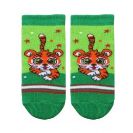 Детские махровые носки С5061 "Тигрята"