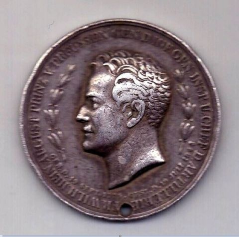 медаль 1843 Пруссия За Героизм и Верность Германия