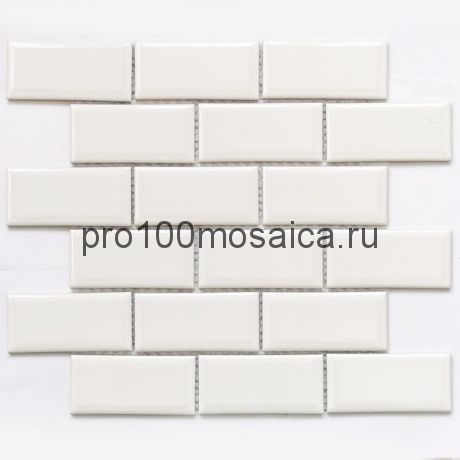 Brick White. Мозаика кабанчик 45*95  серия RUSTIC, размер, мм: 287,5*292*6