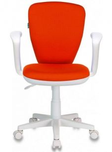 Кресло детское Бюрократ KD-W10AXSN красный 26-22 крестовина пластик пластик белый