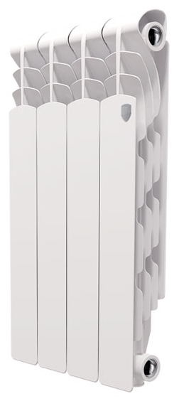Радиатор алюминиевый Royal Thermo Revolution 500 2.0 – 4 секции, 8 м2, боковое подключение