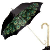 Зонт-трость Pasotti Nero Hawaii Swarovski Pearls