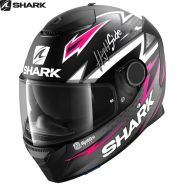 Шлем Shark Spartan 1.2 Adrian Parassol, Антрацитовый с розовым