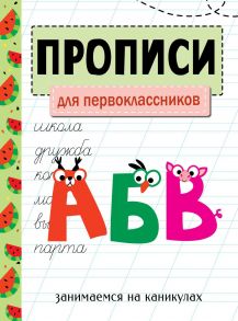 ЗАНИМАЕМСЯ НА КАНИКУЛАХ. ПРОПИСИ. Для первоклассников / Никитина Е.