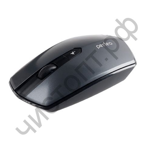 Мышь беспроводн. Perfeo "EDGE", 4 кн, DPI 800-1600, USB, тёмно-серый (PF-838-WOP-DGR)