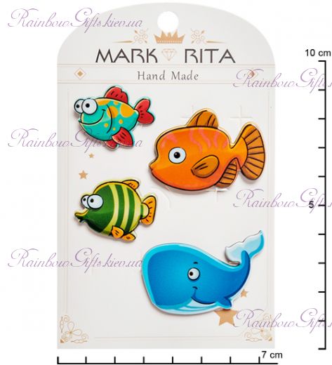 Набор значков Подводный мир "Mark Rita"
