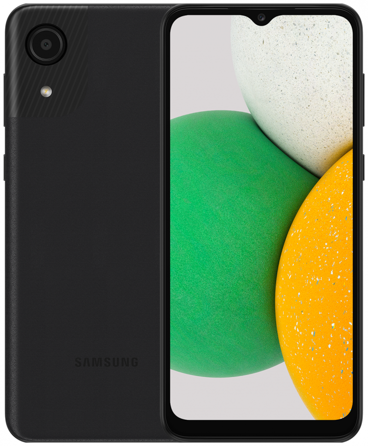 Смартфон Samsung Galaxy A03 Core 2/32 ГБ RU, Чёрный